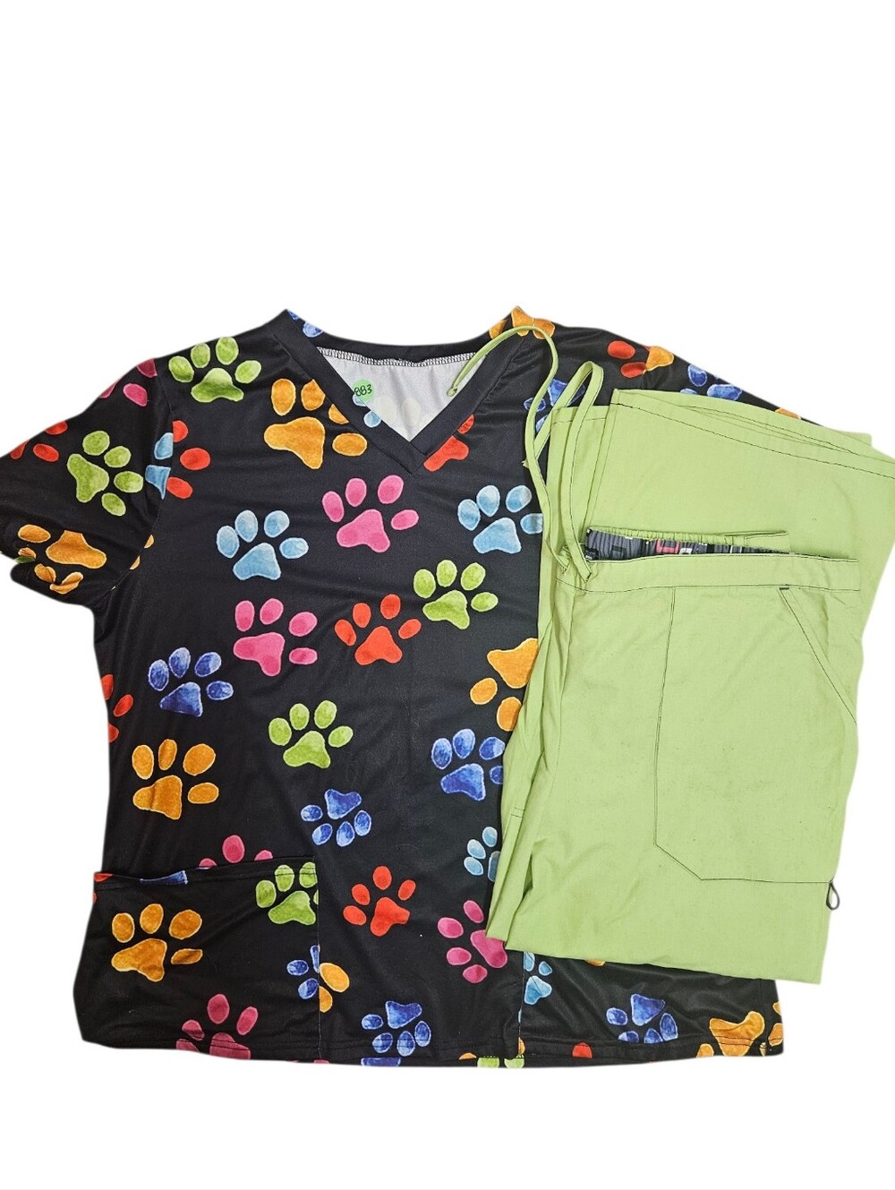Paw Prints Scrub Set